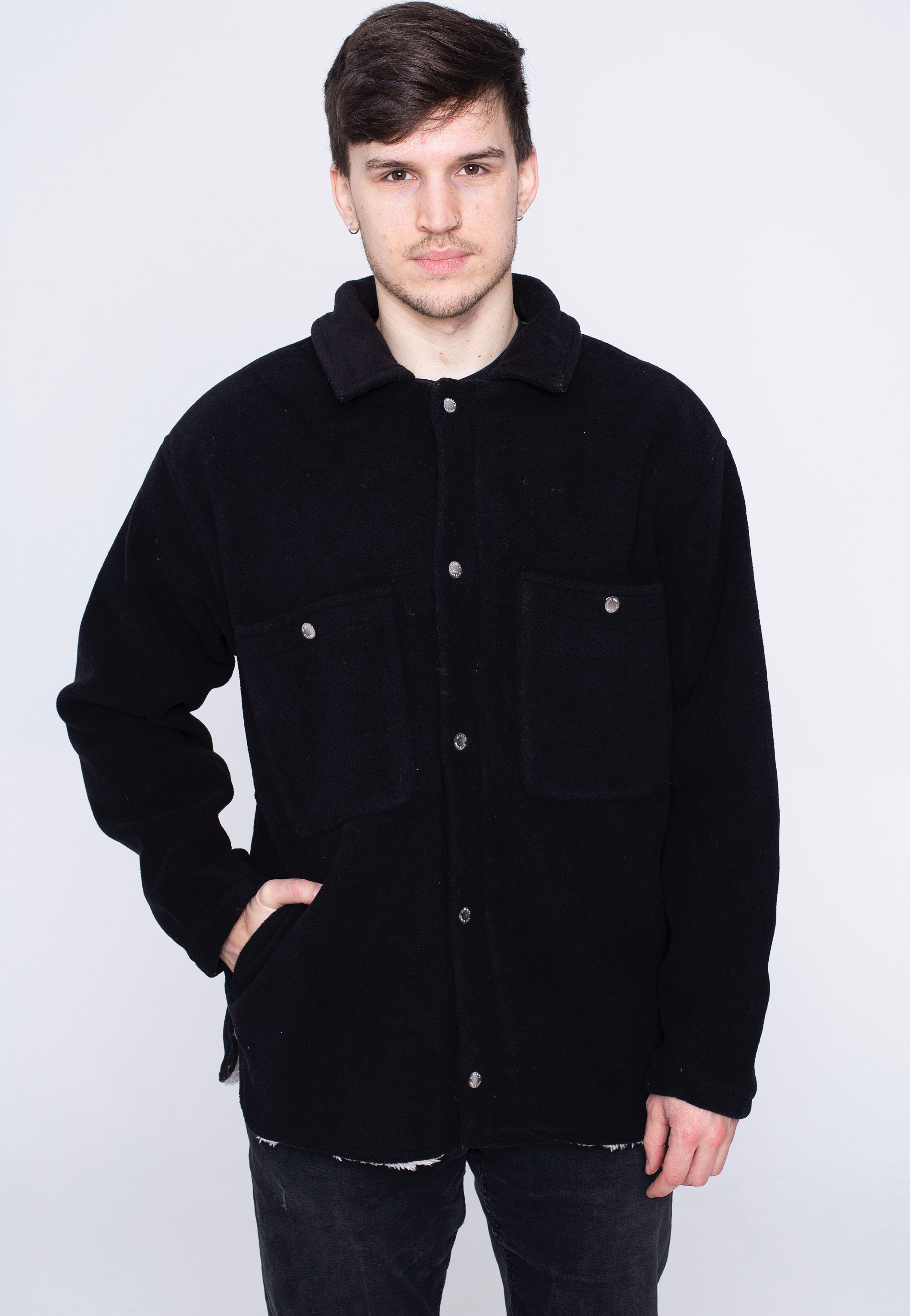 Only & Sons - Harry Fleece Black - Jacket | Men-Image