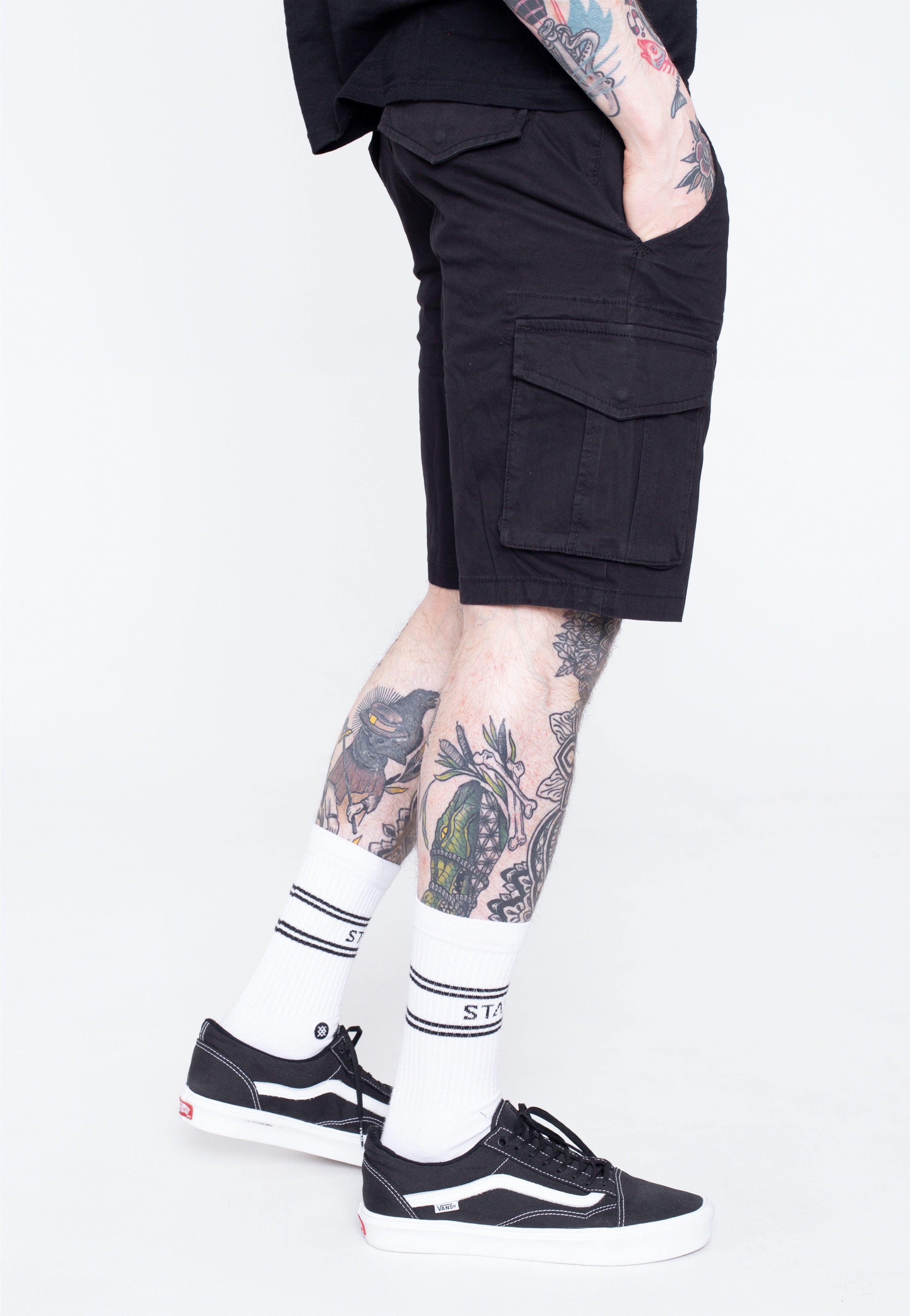 Only & Sons - Mike Cargo Black - Shorts | Men-Image