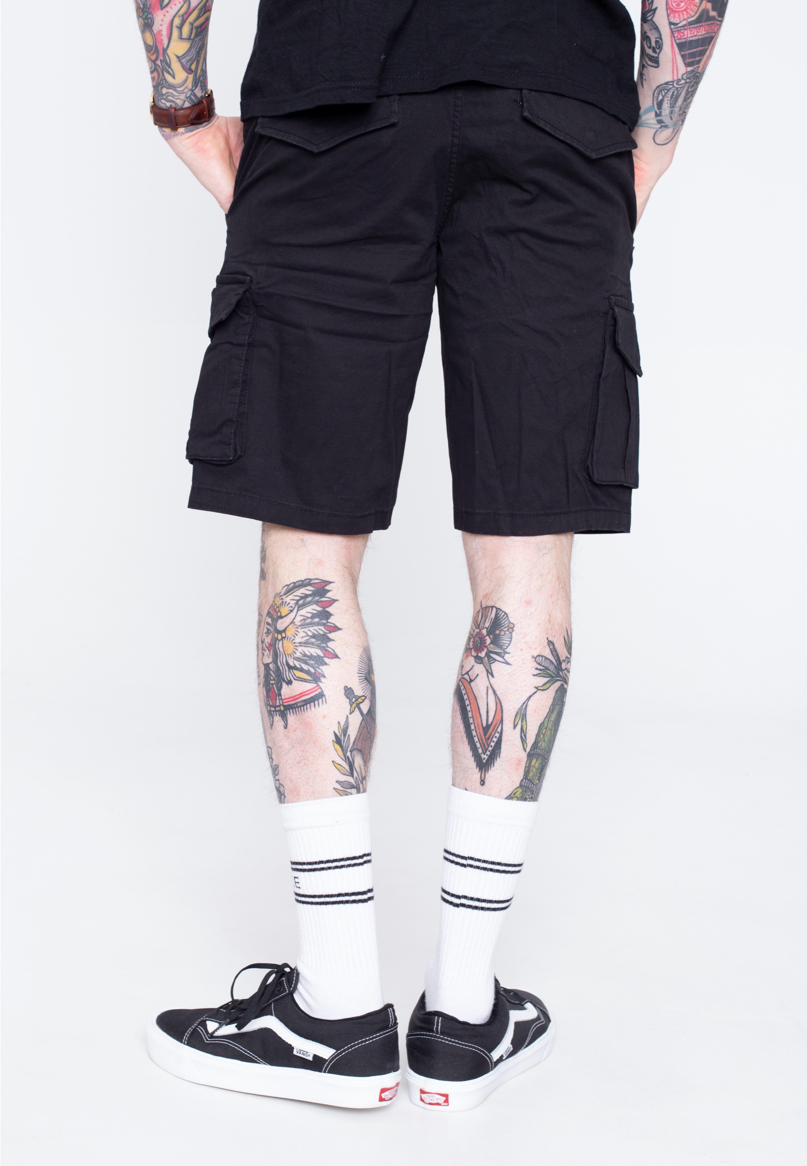 Only & Sons - Mike Cargo Black - Shorts | Men-Image