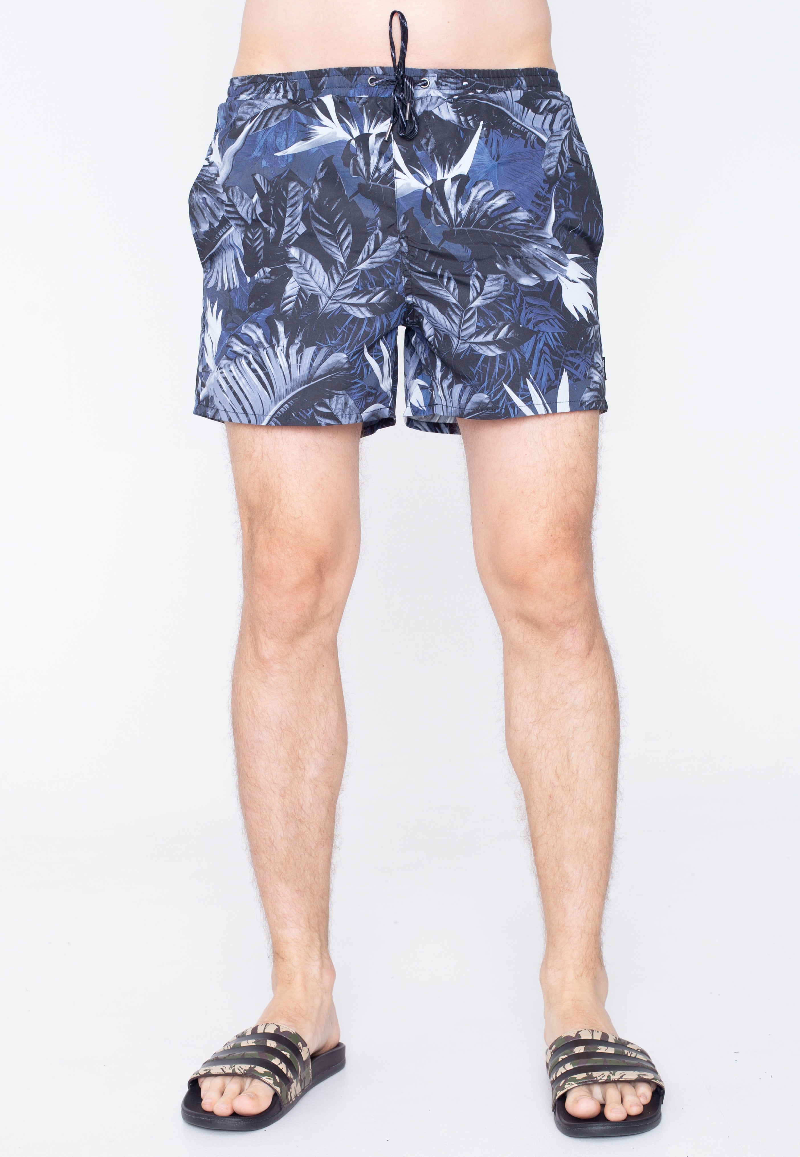 Only & Sons - Ted Swim Flora Dark Navy - Board Shorts | Men-Image
