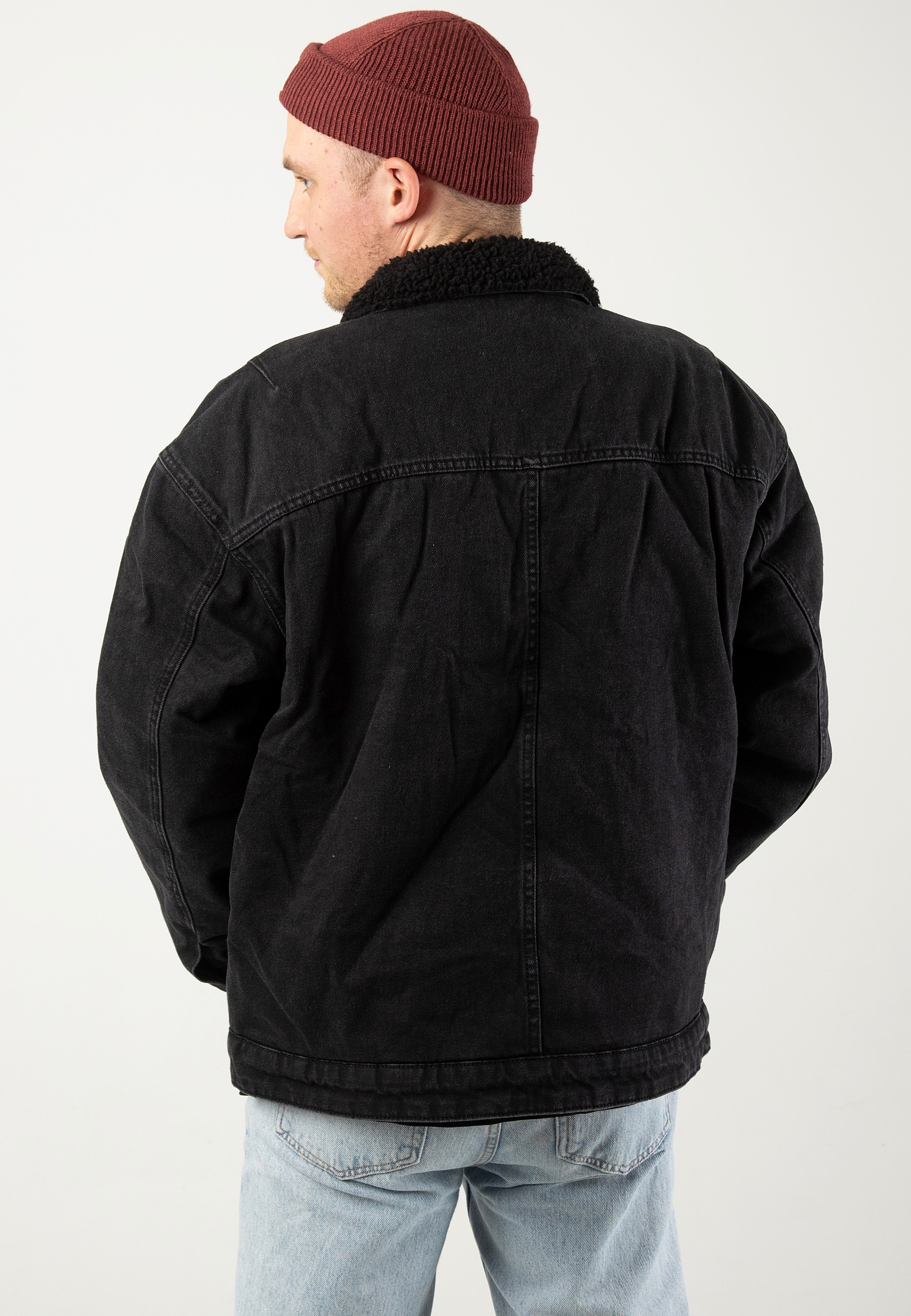 Only & Sons - Rick Teddy Black Denim - Jeans Jacket | Men-Image