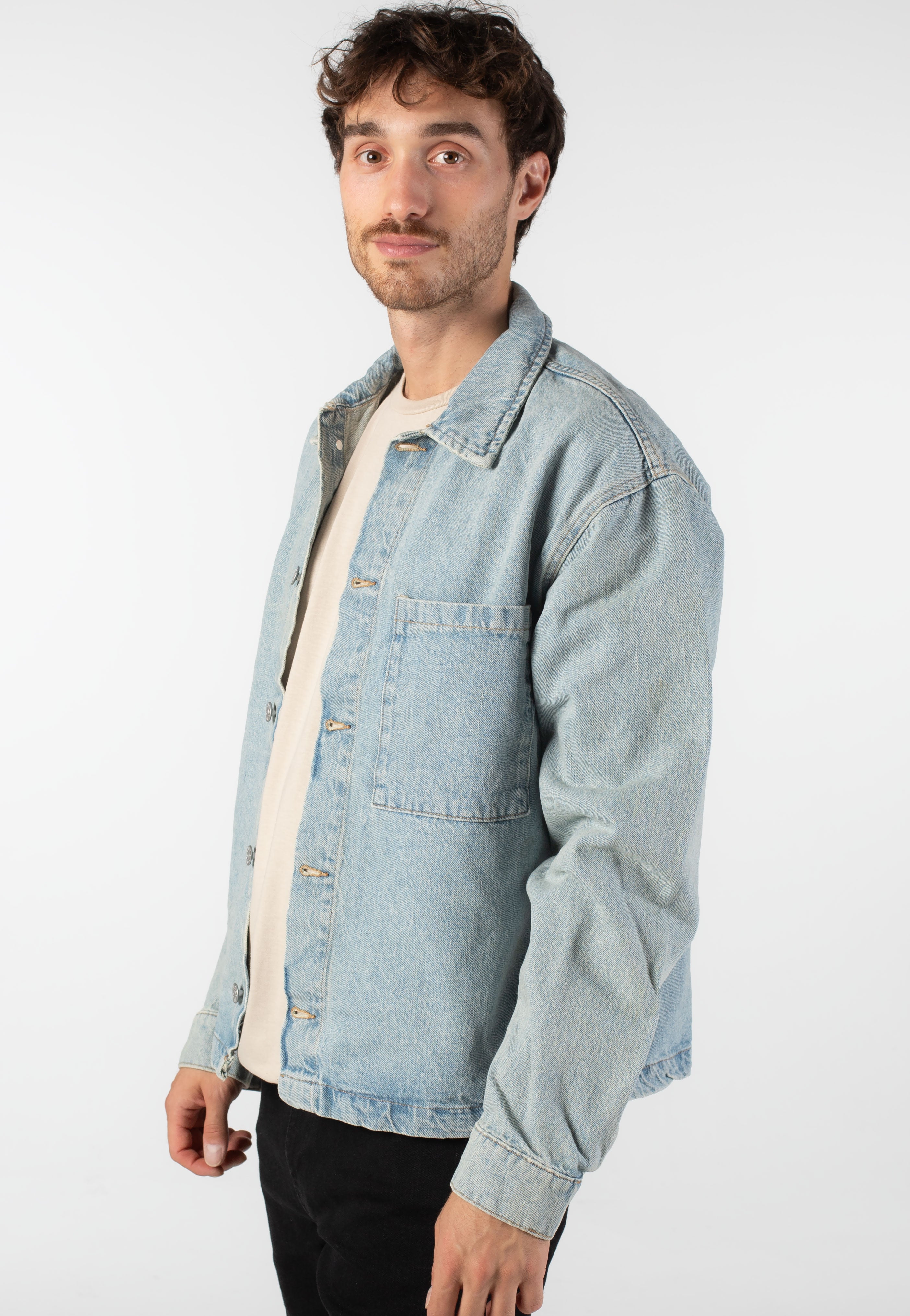 Only & Sons - Sprick Box Medium Blue Denim - Jeans Jacket | Men-Image
