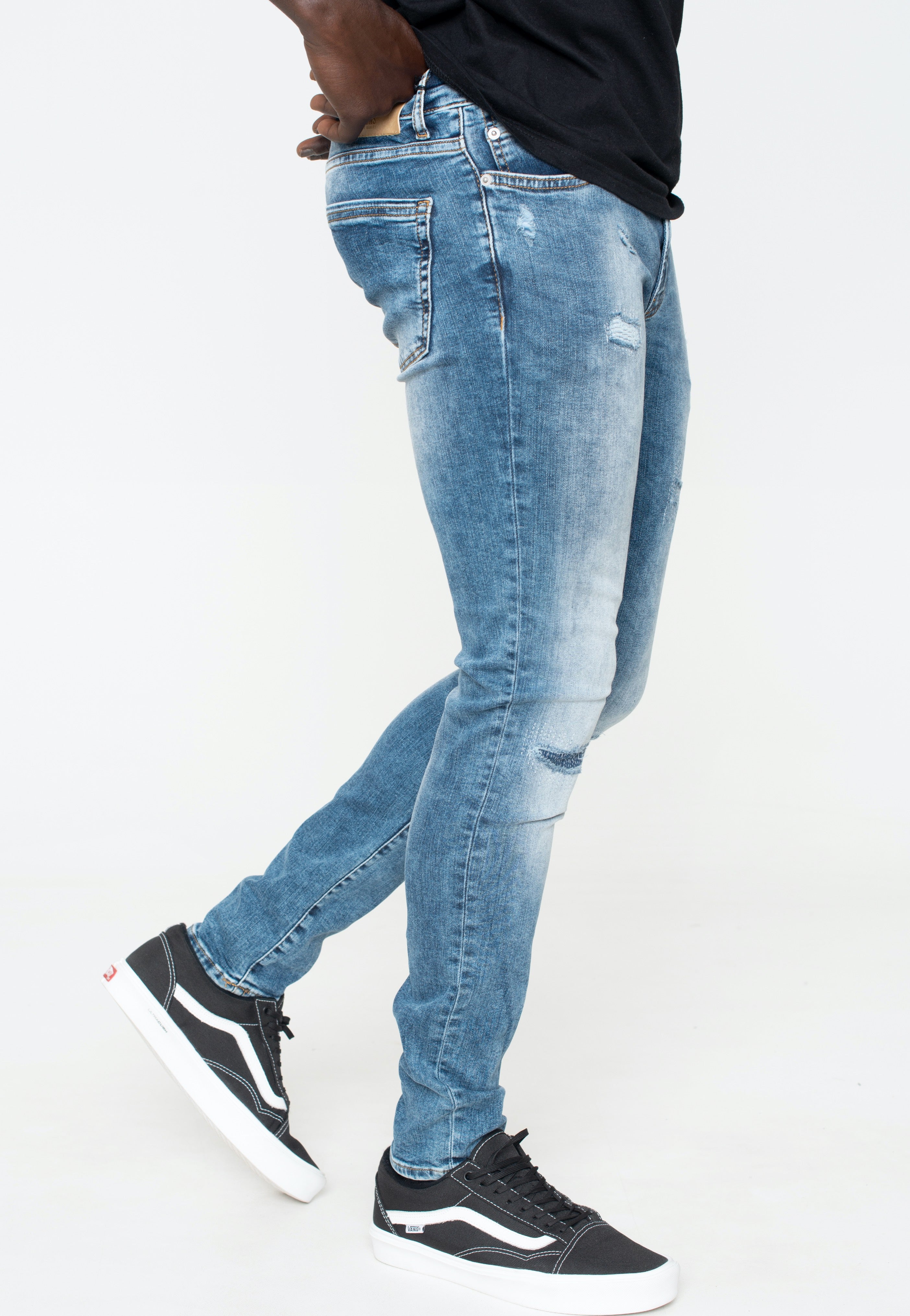 Only & Sons - Warp Skinny Medium Blue Denim - Jeans | Men-Image