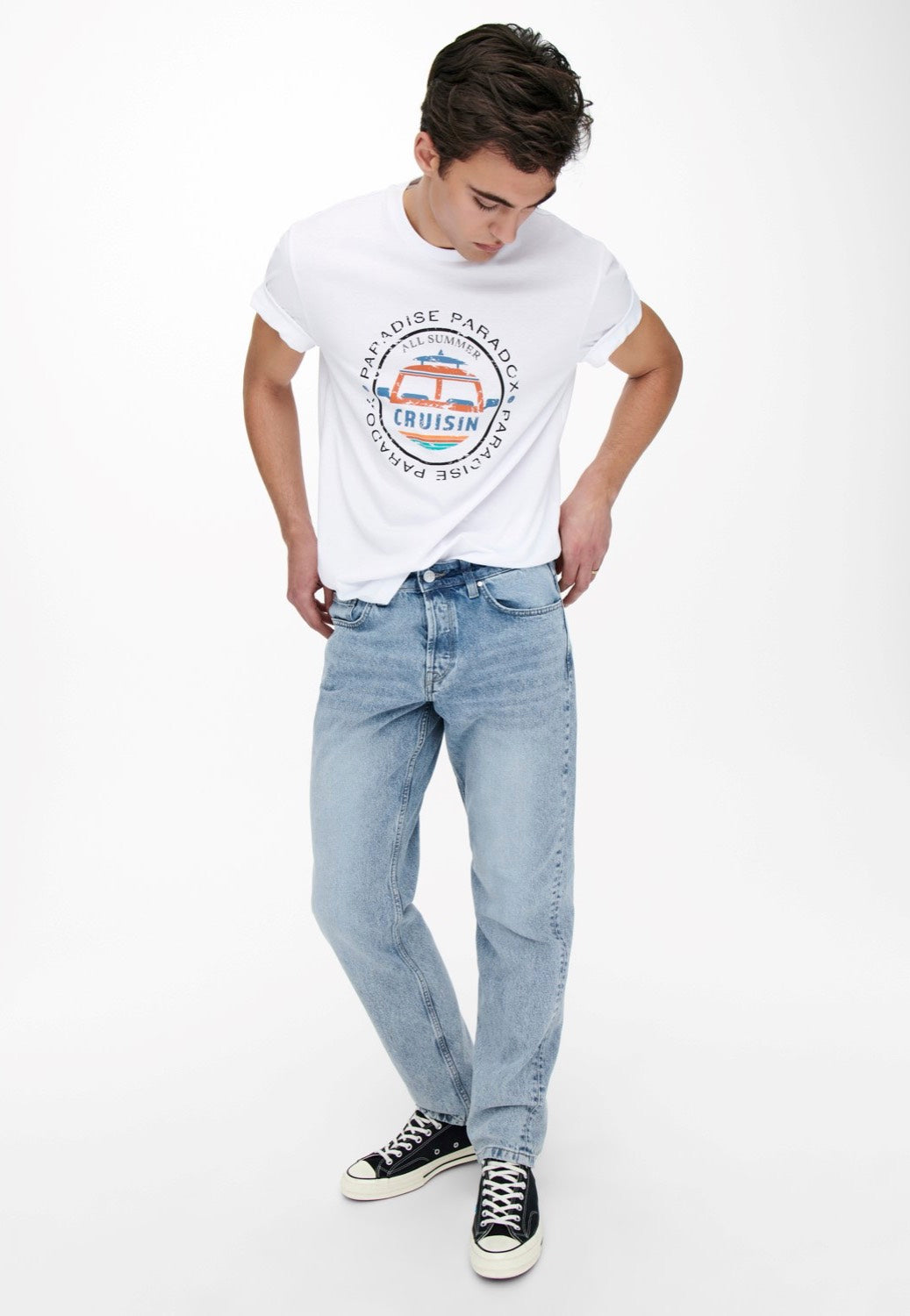 Only & Sons - Edge Loose Light Blue Blue Denim - Jeans | Men-Image