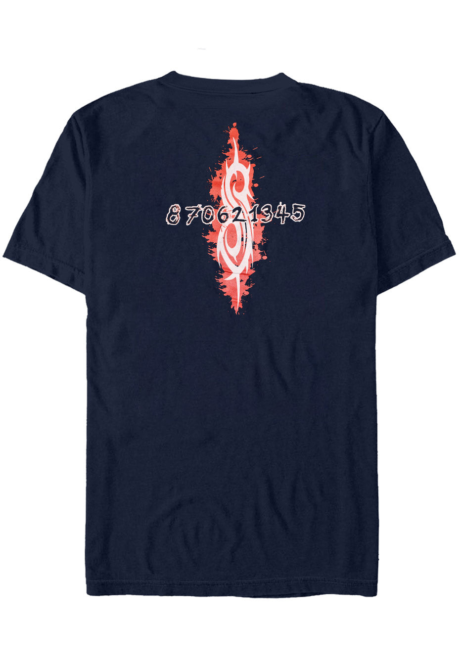 Slipknot 20th Anniversary Red Jump Suits Navy T-Shirt