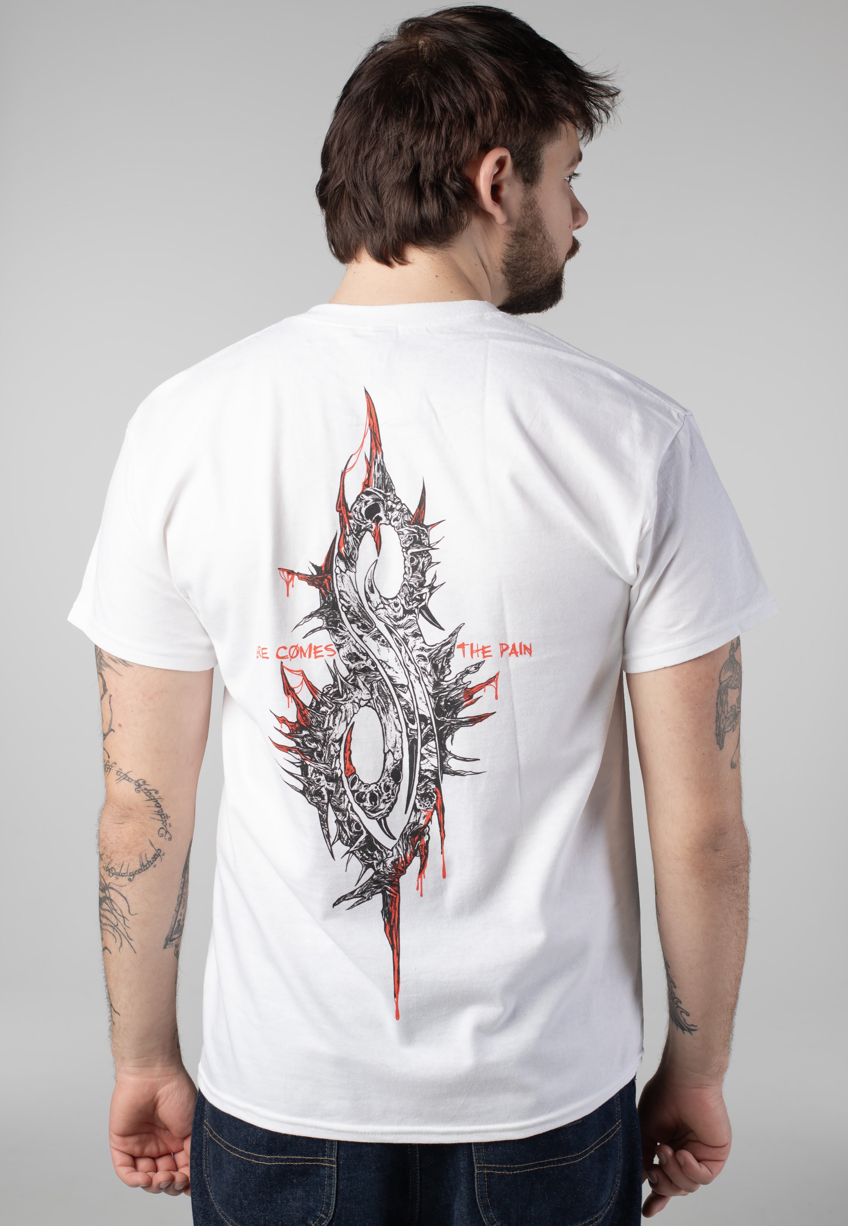 Slipknot - 9 Eye Monster White - T-Shirt | Men-Image