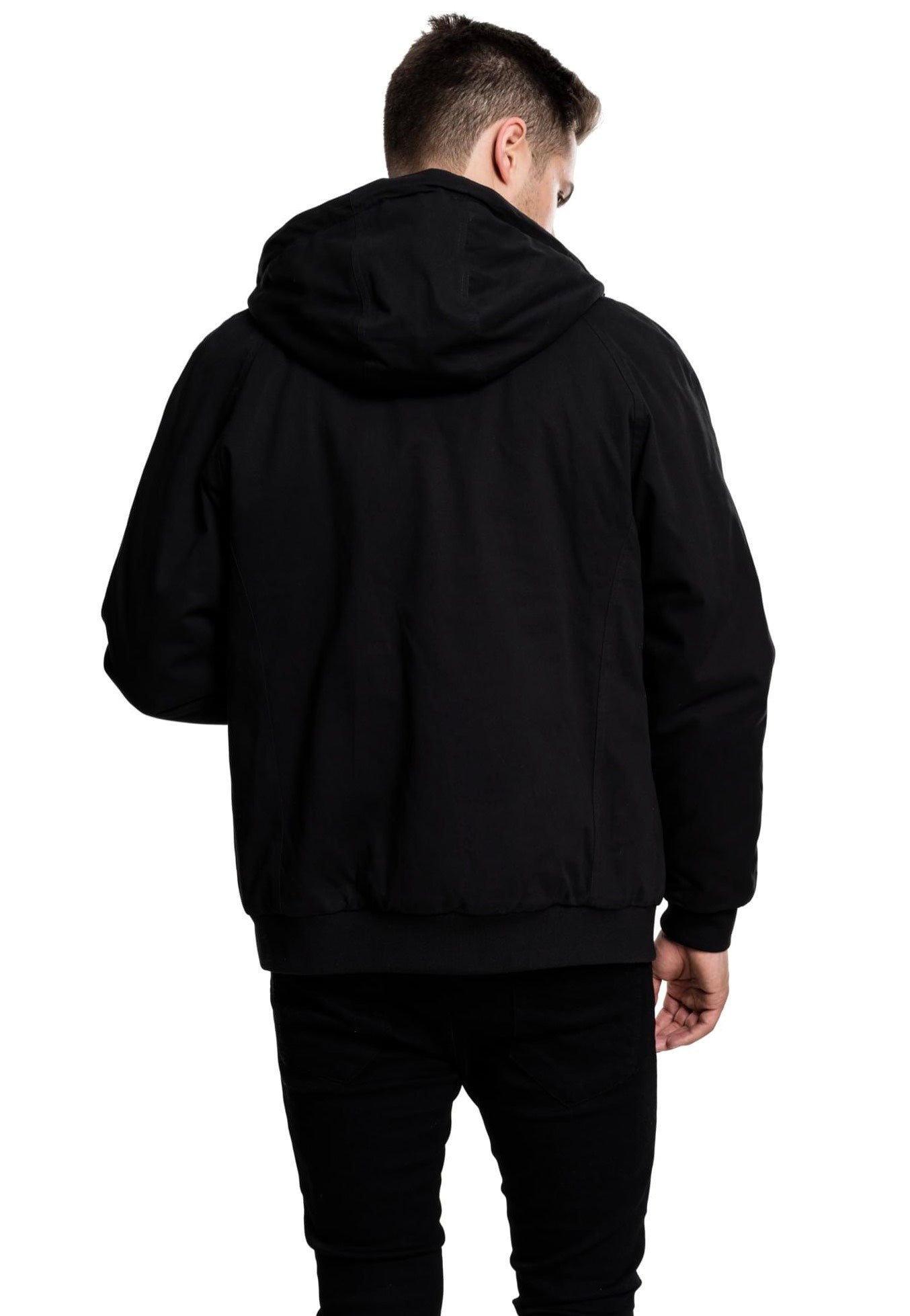 Urban Classics - Hooded Cotton Black - Jacket | Men-Image