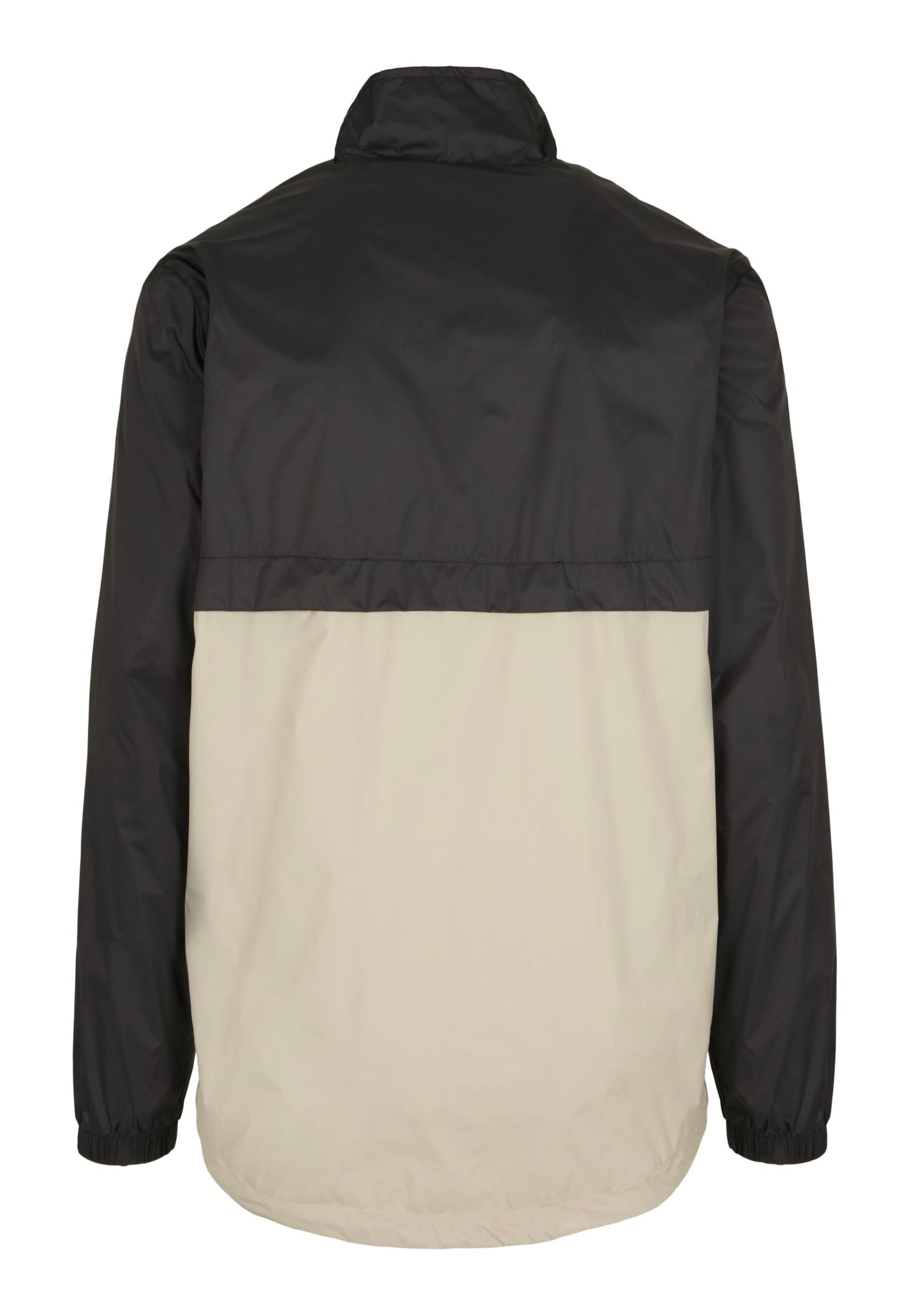 Urban Classics - Stand Up Collar Pull Over Black/Concrete - Windbreaker | Men-Image