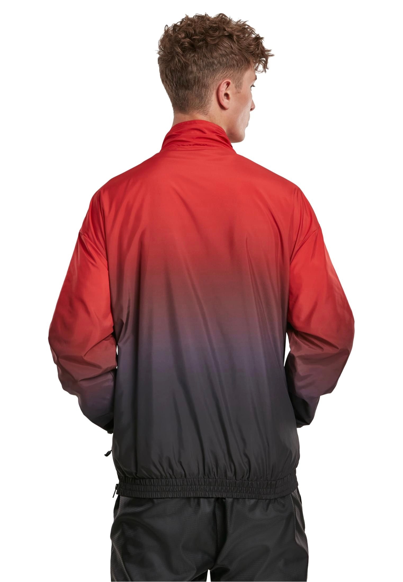 Urban Classics - Gradient Pull Over Jacket Black/Red - Jacket | Men-Image