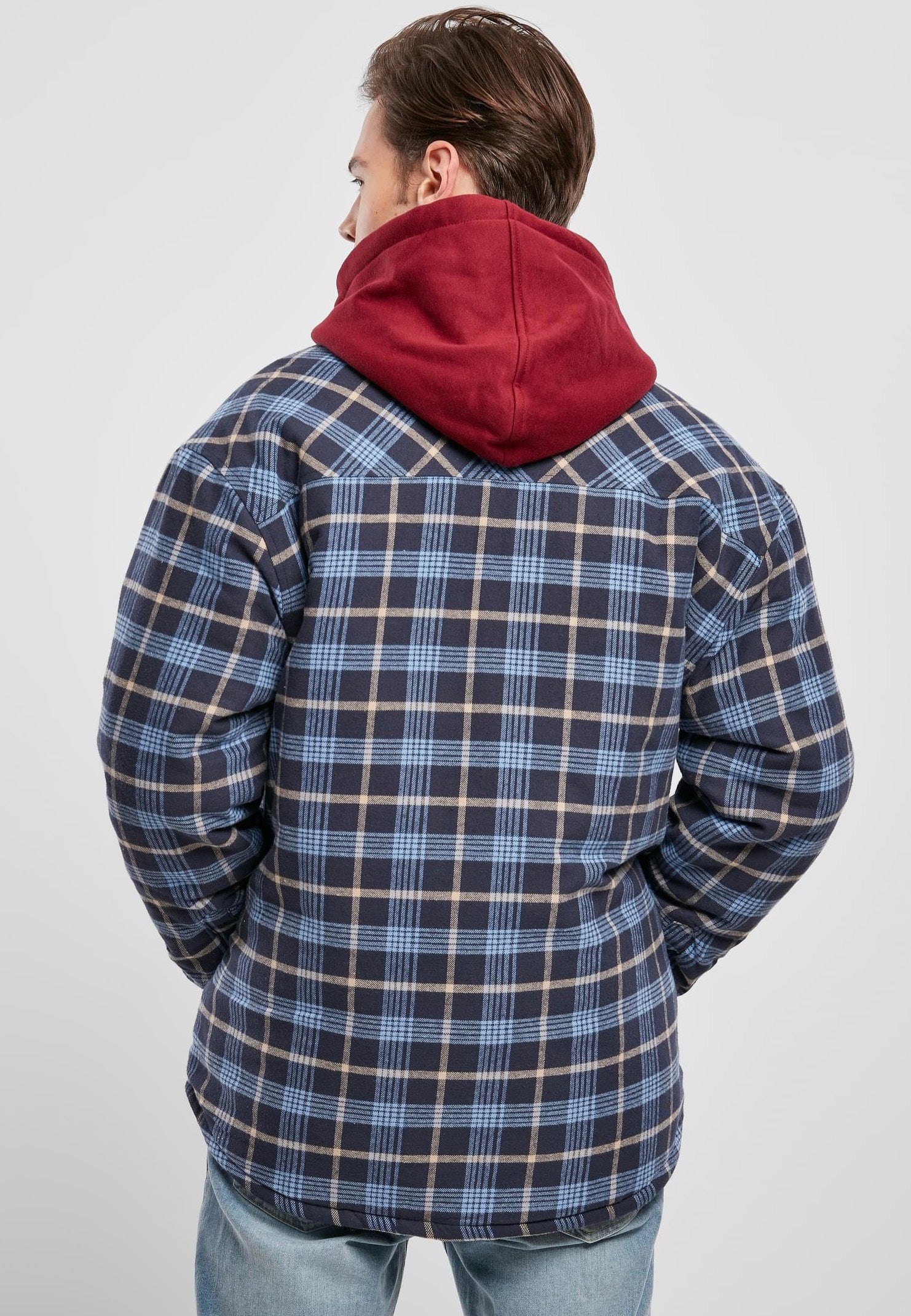 Urban Classics - Plaid Quilted Lightblue/Darkblue - Jacket | Men-Image