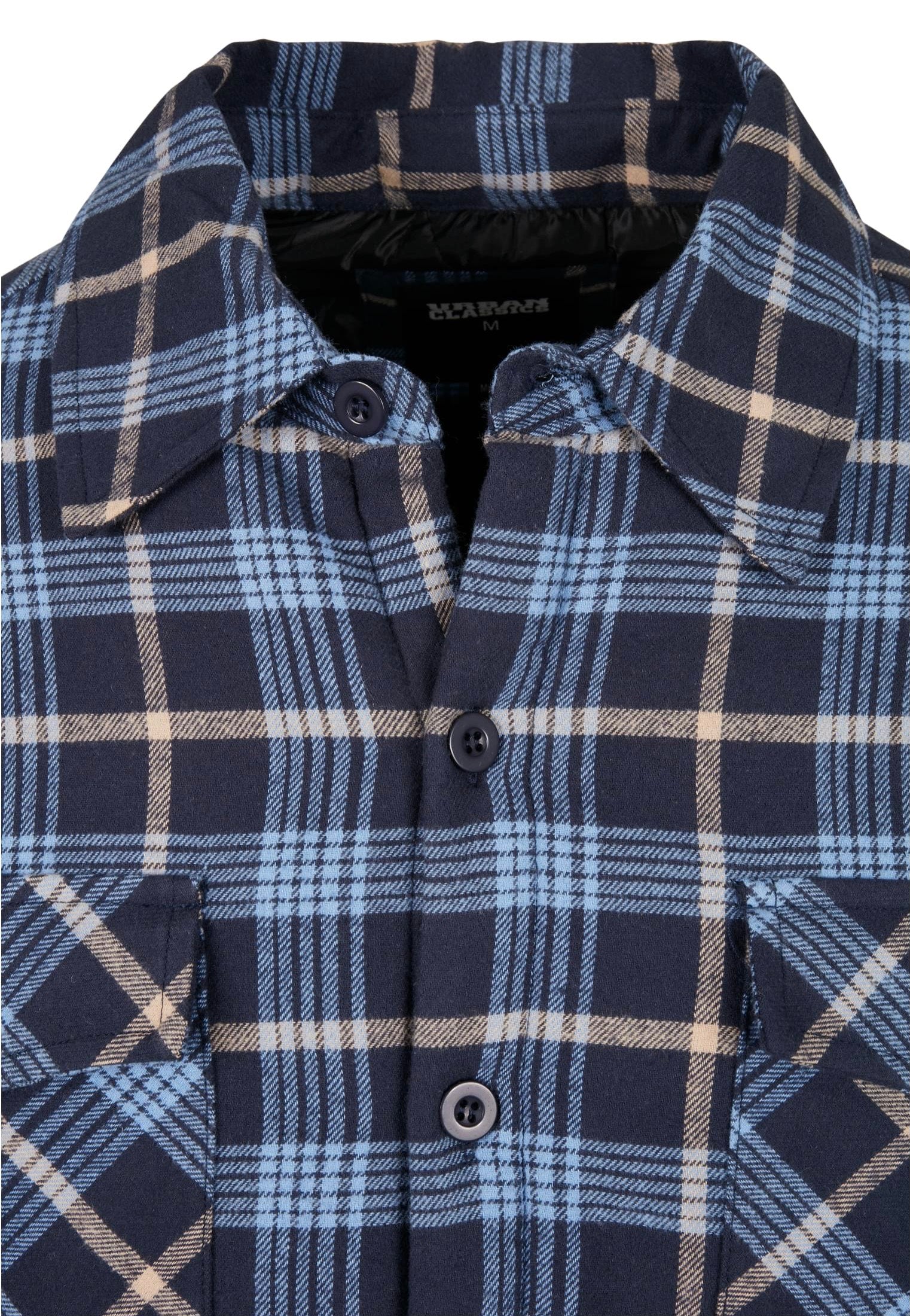 Urban Classics - Plaid Quilted Lightblue/Darkblue - Jacket | Men-Image