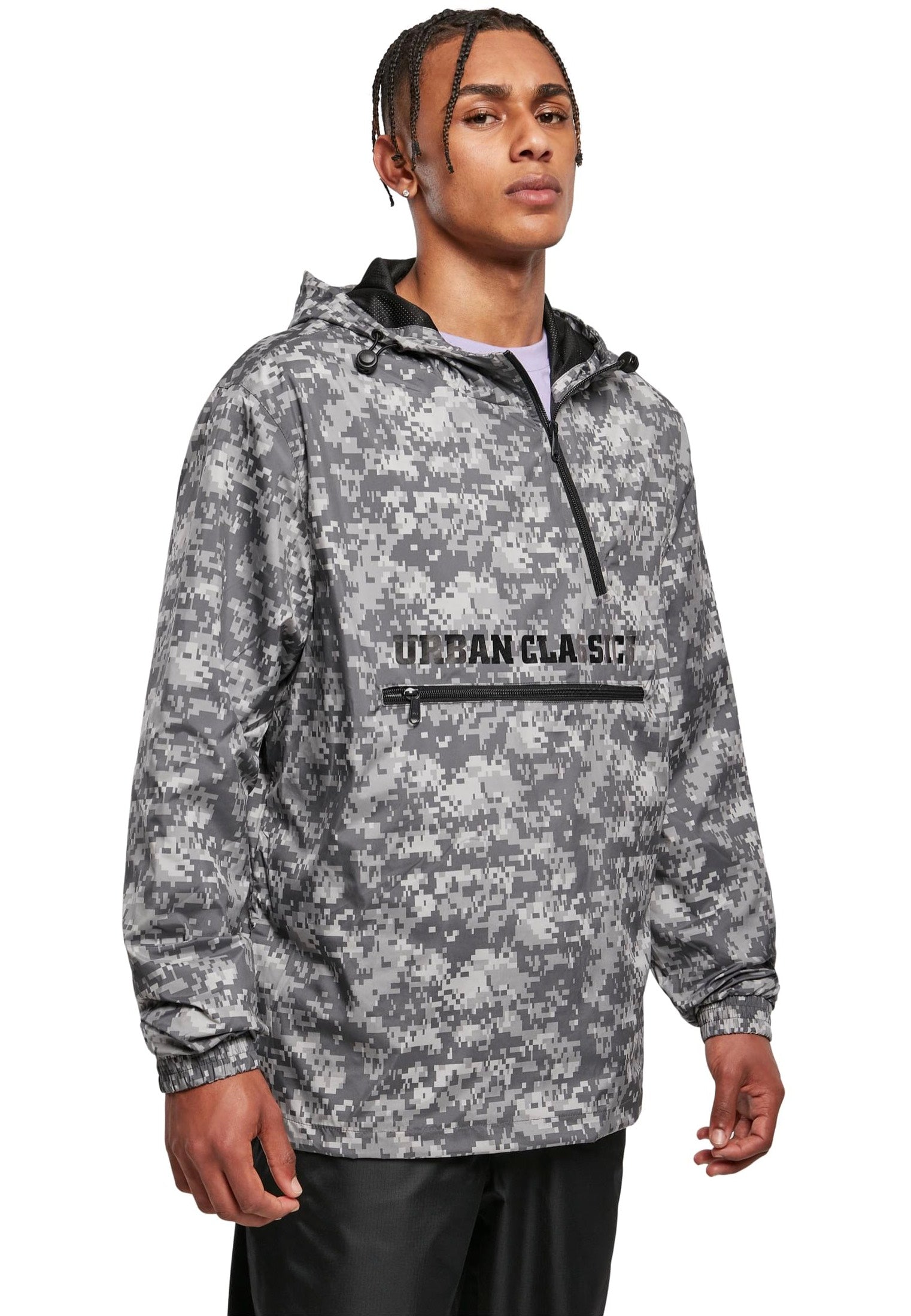 Urban Classics - Commuter Pull Over Dark Digital Camo - Jacket | Men-Image