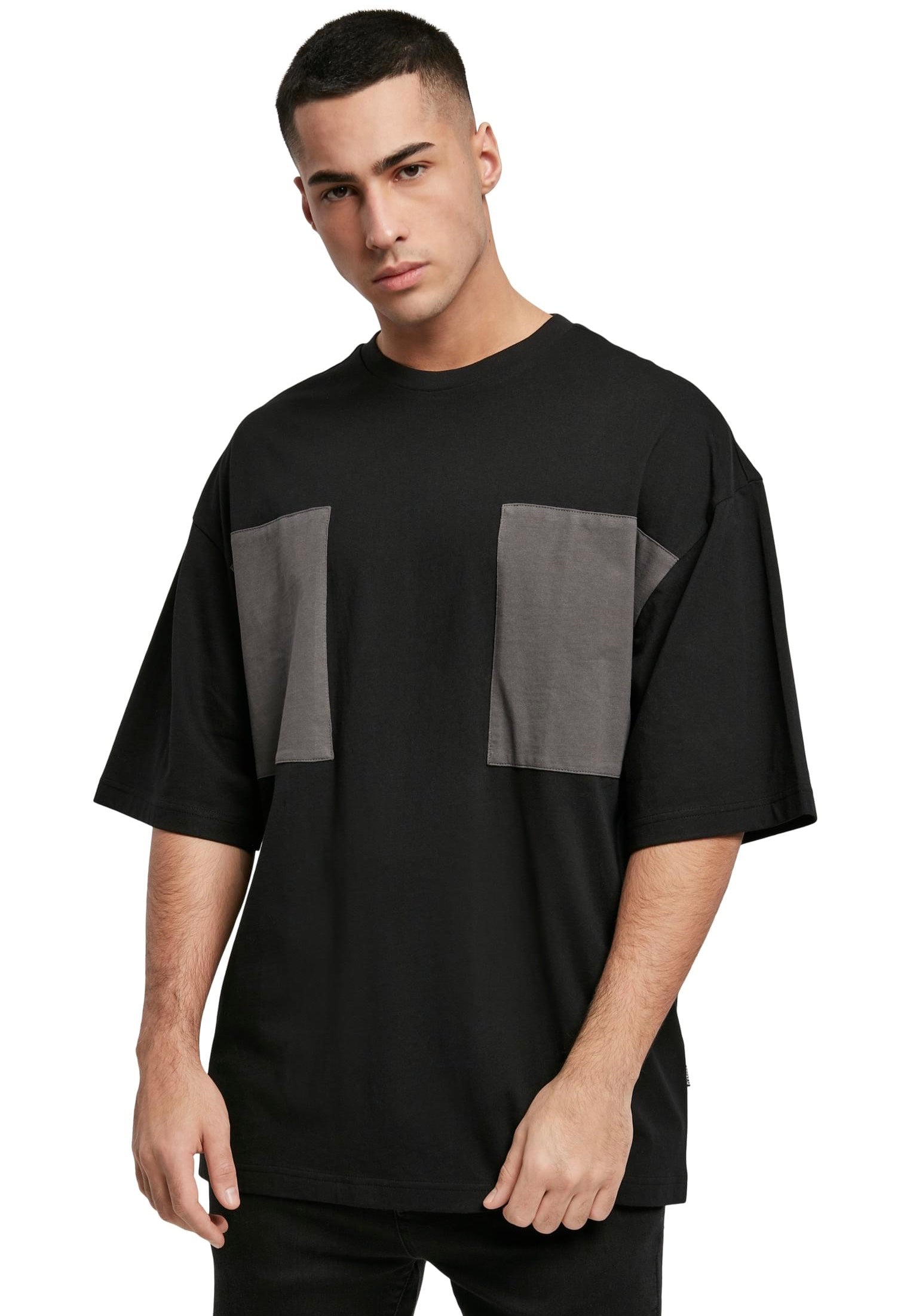 Urban Classics - Big Double Pocket Black/Asphalt - T-Shirt | Men-Image