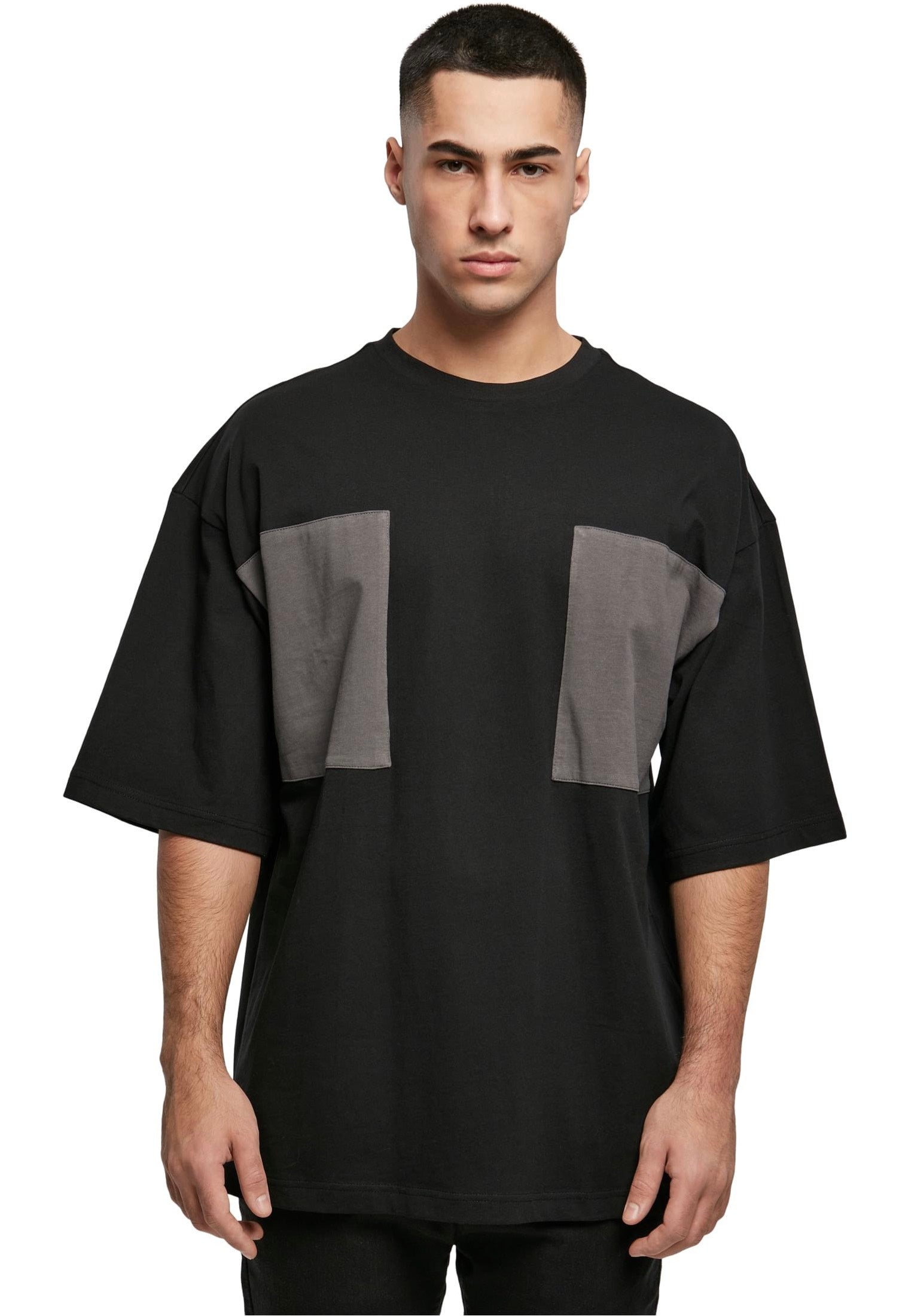 Urban Classics - Big Double Pocket Black/Asphalt - T-Shirt | Men-Image