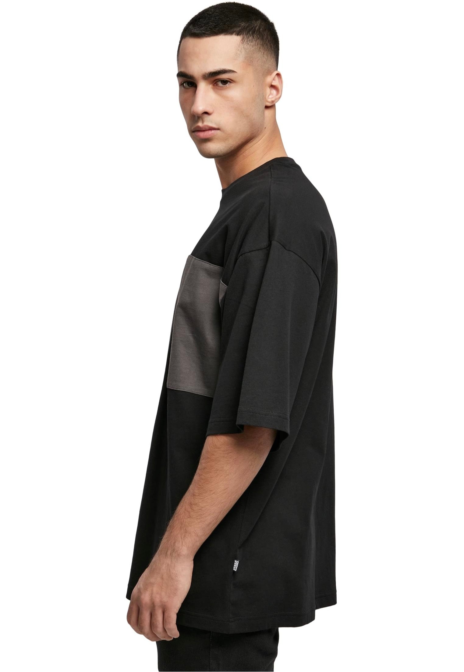 Urban Classics - Big Double Pocket Black/Asphalt - T-Shirt | Men-Image