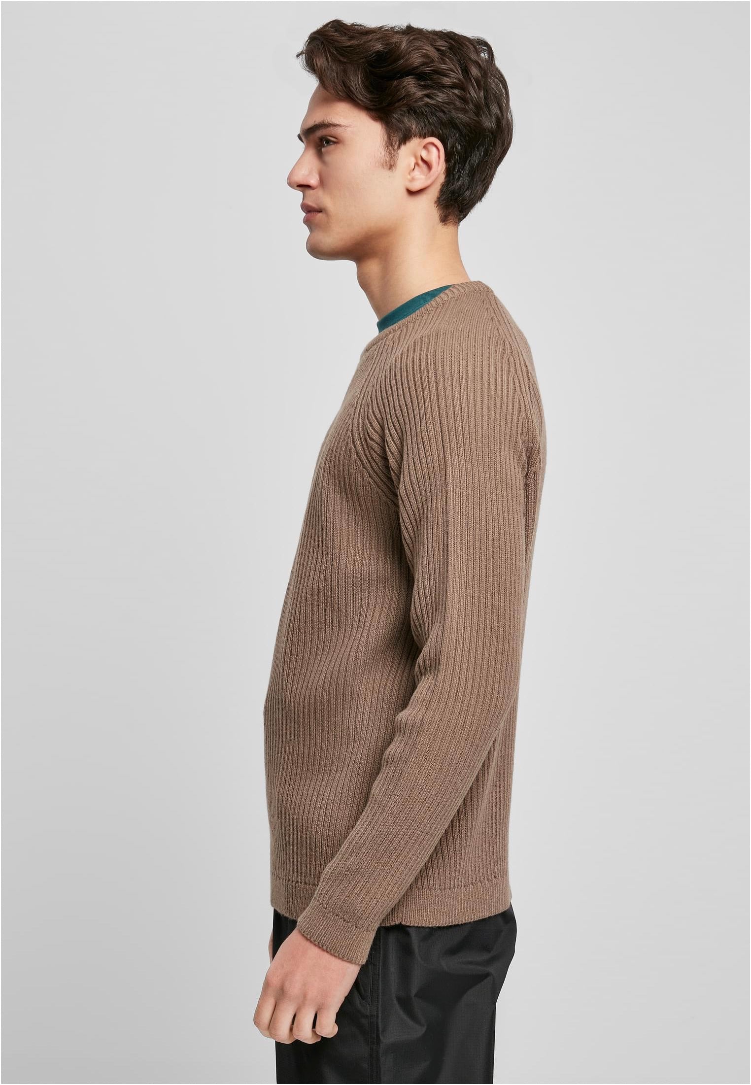 Urban Classics - Ribbed Raglan Dark Khaki - Pullover | Men-Image