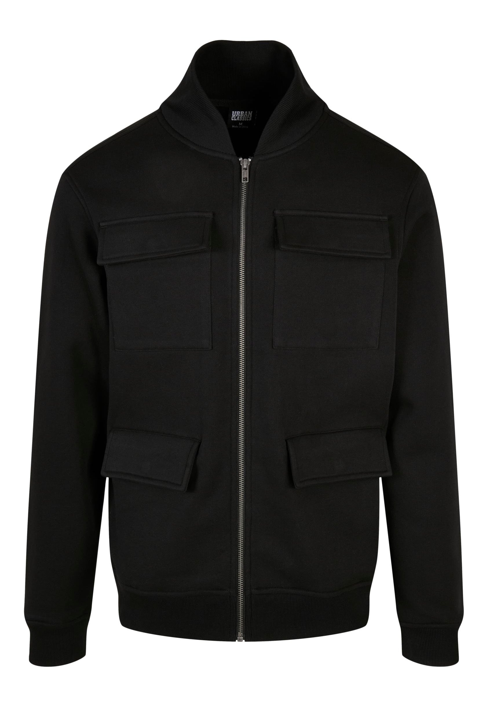 Urban Classics - M65 Sweat Bomber Black - Jacket | Men-Image