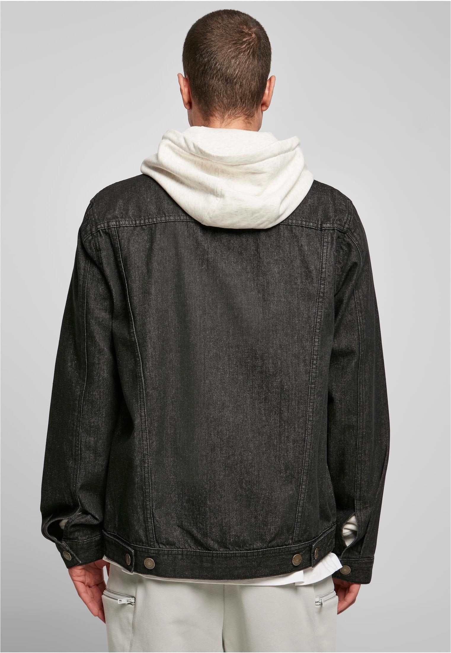 Urban Classics - Organic Basic Denim Black Washed - Jeans Jacket | Men-Image