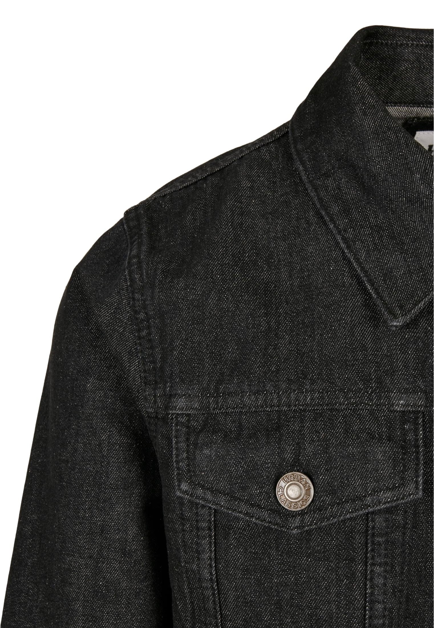 Urban Classics - Organic Basic Denim Black Washed - Jeans Jacket | Men-Image