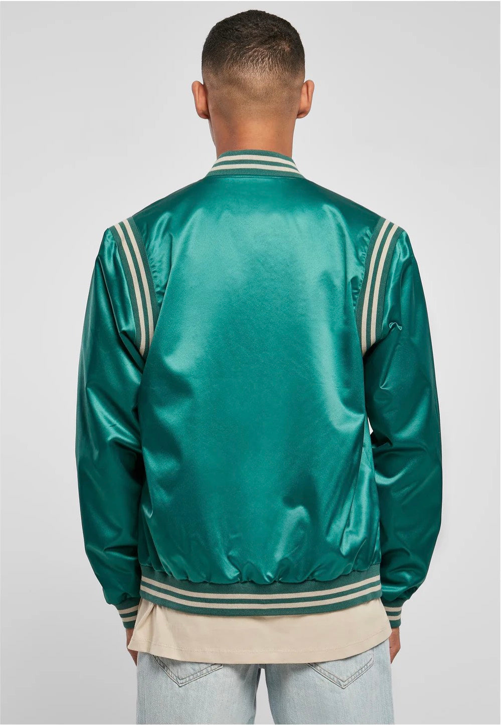 Urban Classics - Satin College Green - College Jacket | Men-Image