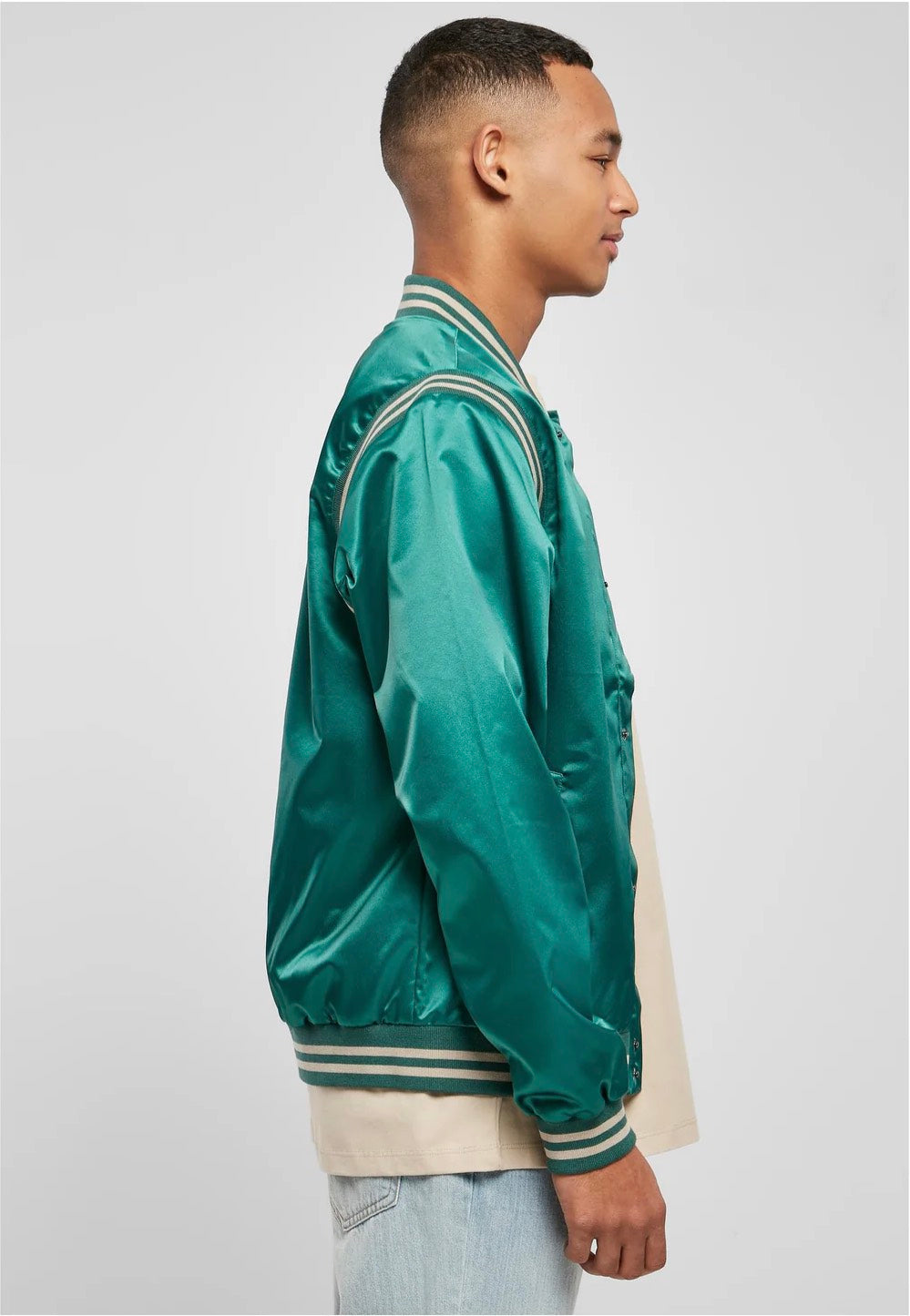 Urban Classics - Satin College Green - College Jacket | Men-Image