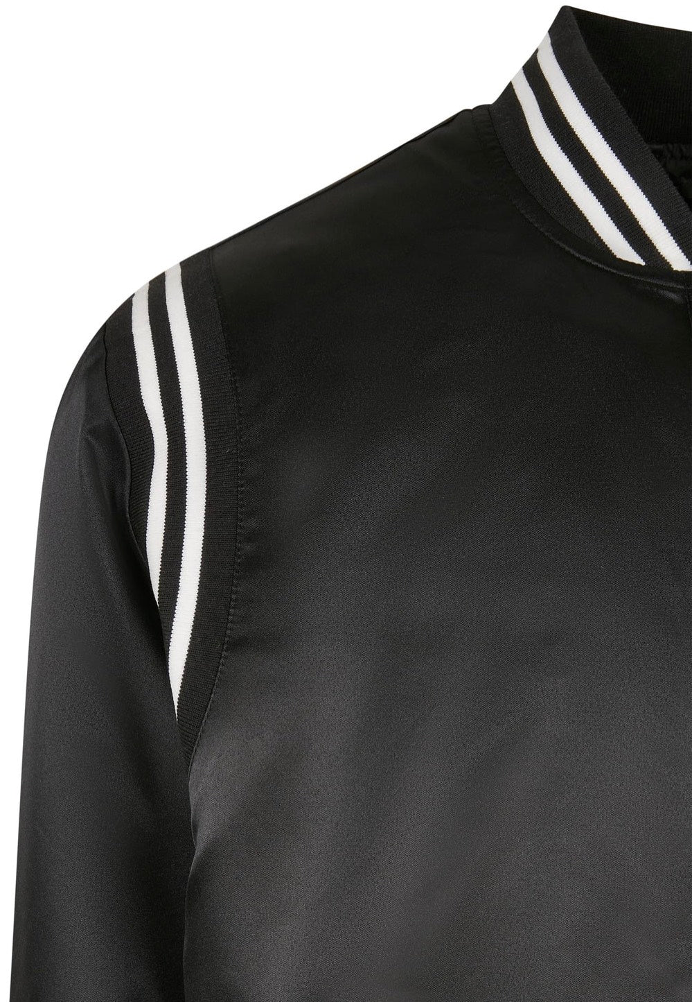 Urban Classics - Satin College Black - College Jacket | Men-Image