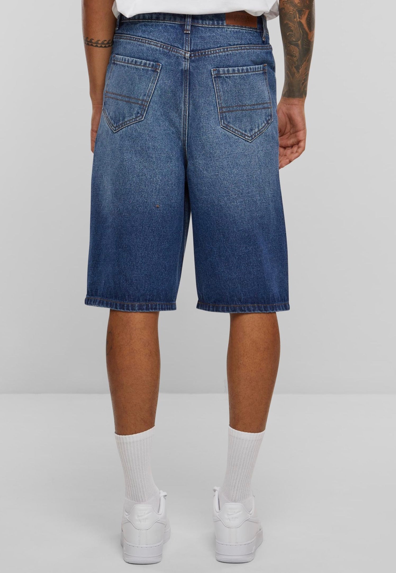 Urban Classics - 90's Heavy Denim New Mid Blue Washed - Shorts | Men-Image