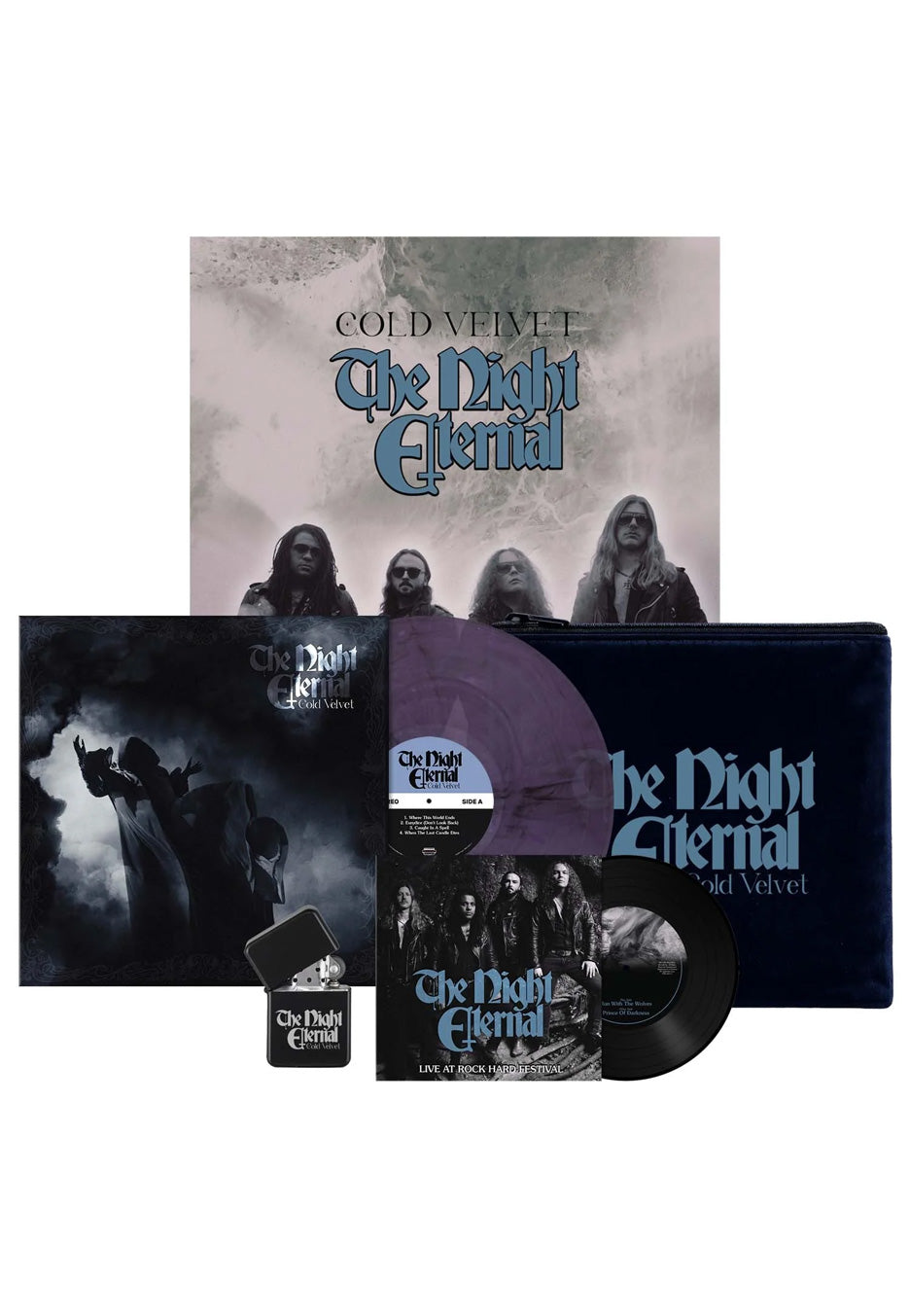The Night Eternal Cold Velvet Ltd. Clear Purple w/ Black Smoke Vinyl Boxset