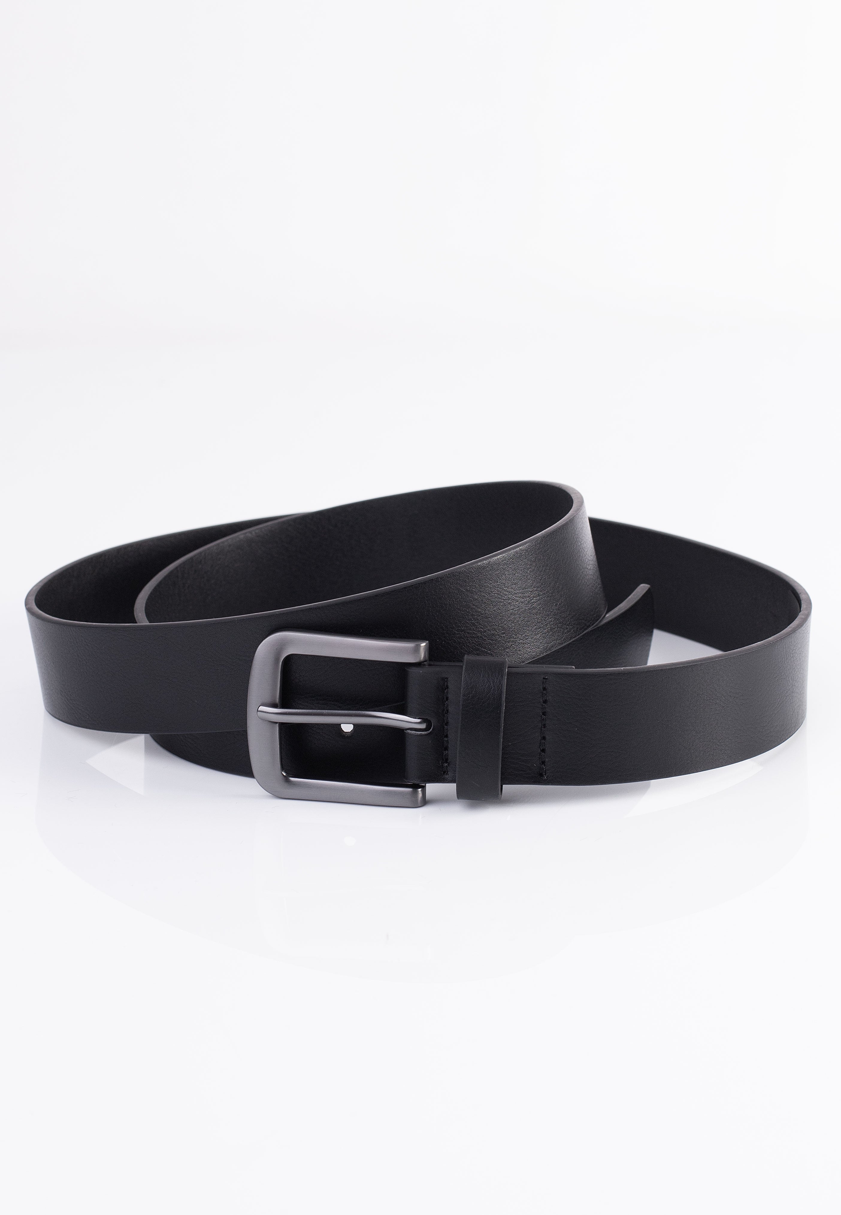 Urban Classics - Easy Synthetic Leather Black/Silver - Belt | Neutral-Image
