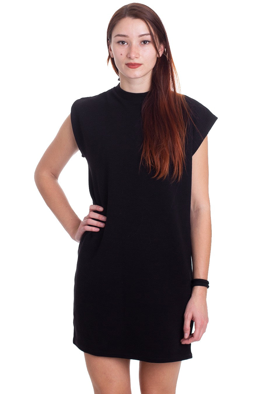 Urban Classics - Naps Terry Extended Shoulder Black - Dress | Women-Image