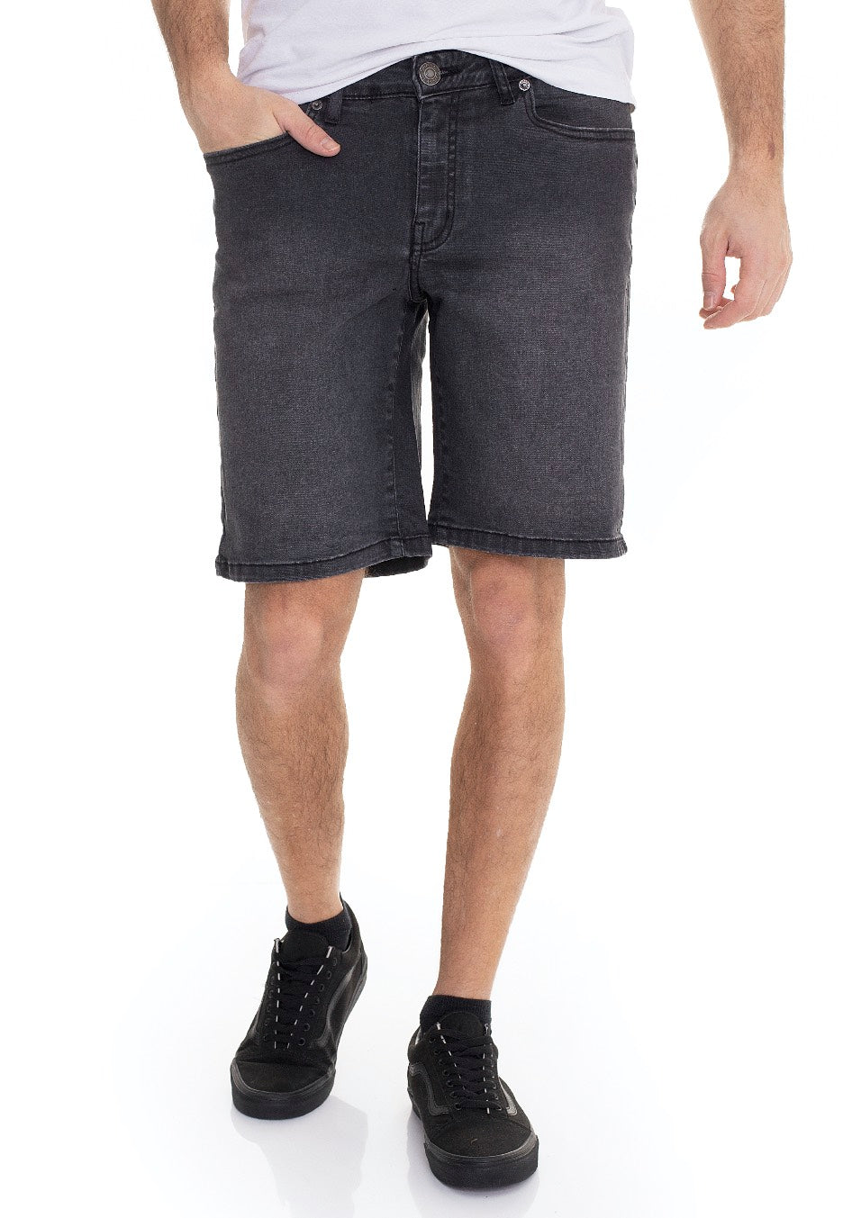Urban Classics - Relaxed Fit Real Black Washed - Shorts | Men-Image