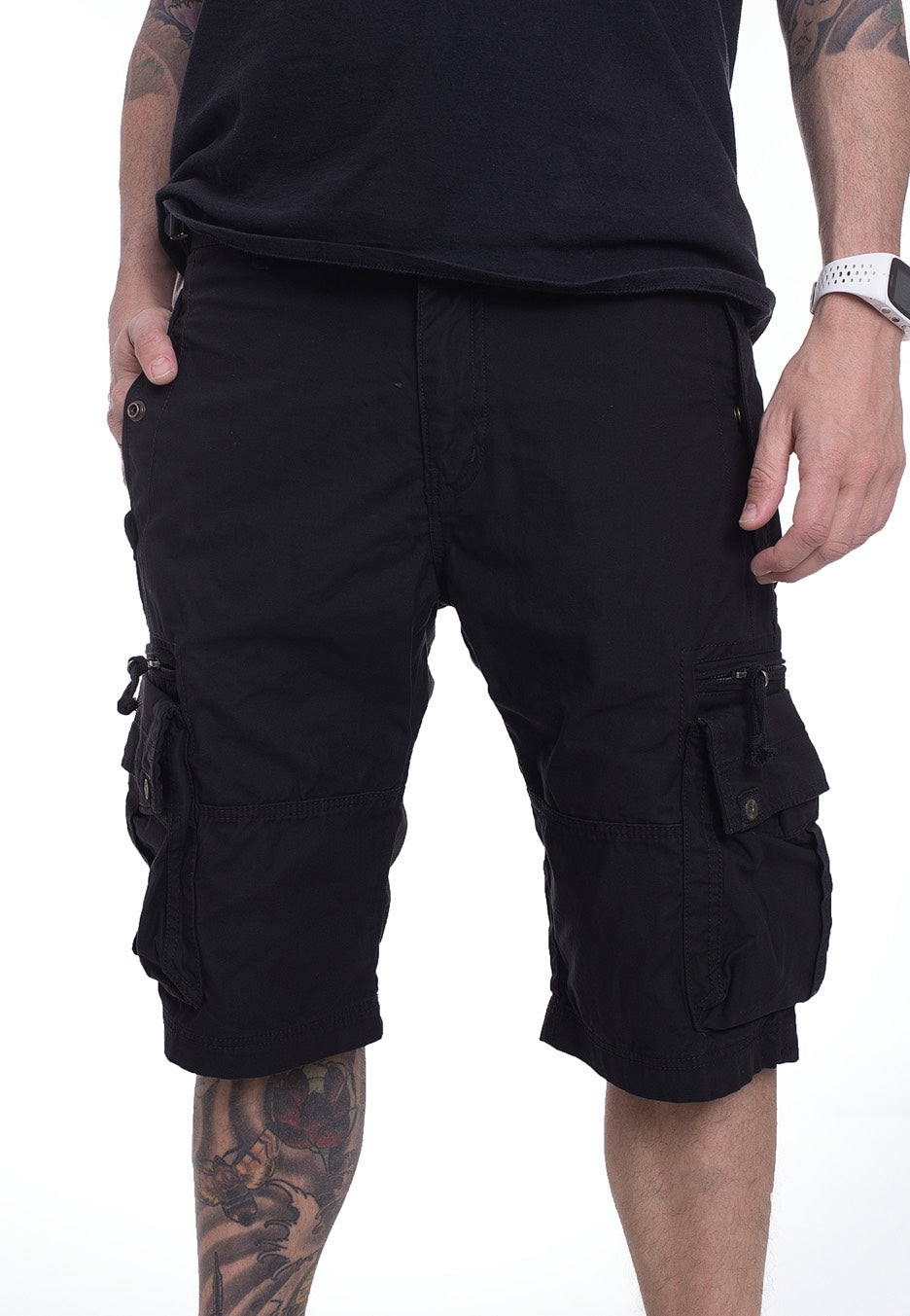 Vintage Industries - Gandor Black - Shorts | Men-Image