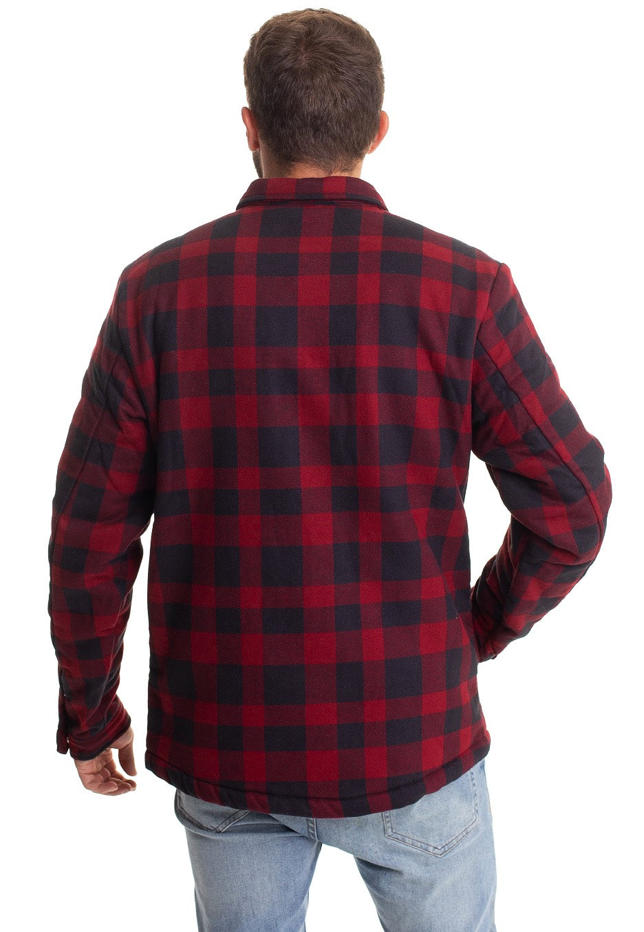 Vintage Industries - Craft Heavyweight Sherpa Red Check - Jacket | Men-Image