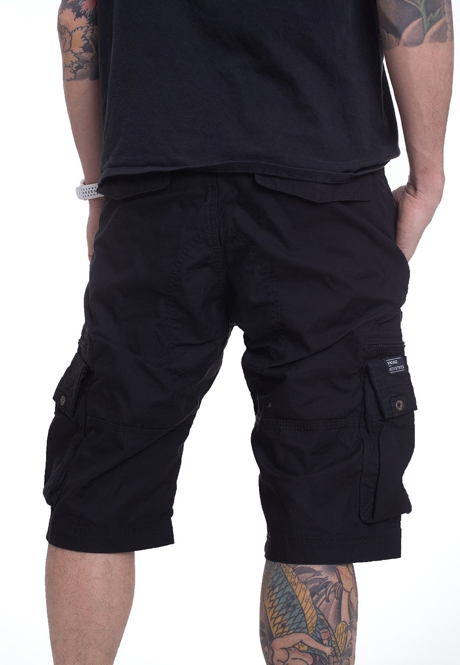 Vintage Industries - Gandor Black - Shorts | Men-Image