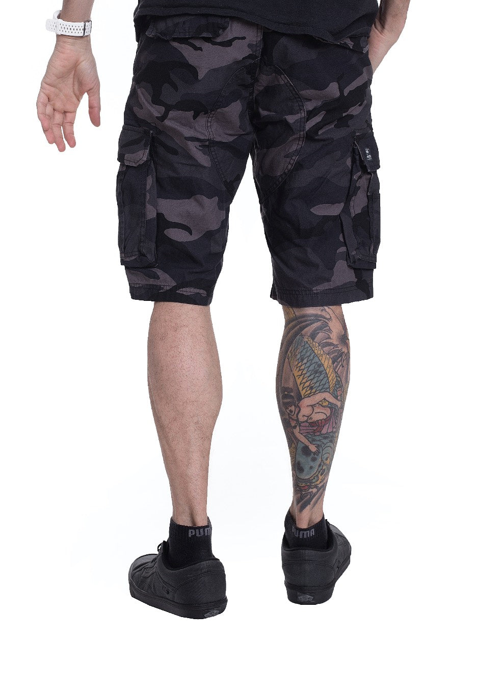 Vintage Industries - Rowing Dark Camo - Shorts | Men-Image